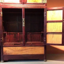 红木家具小叶紫檀（学名：檀香紫檀）顶箱柜实木储物柜卧室衣柜 收藏